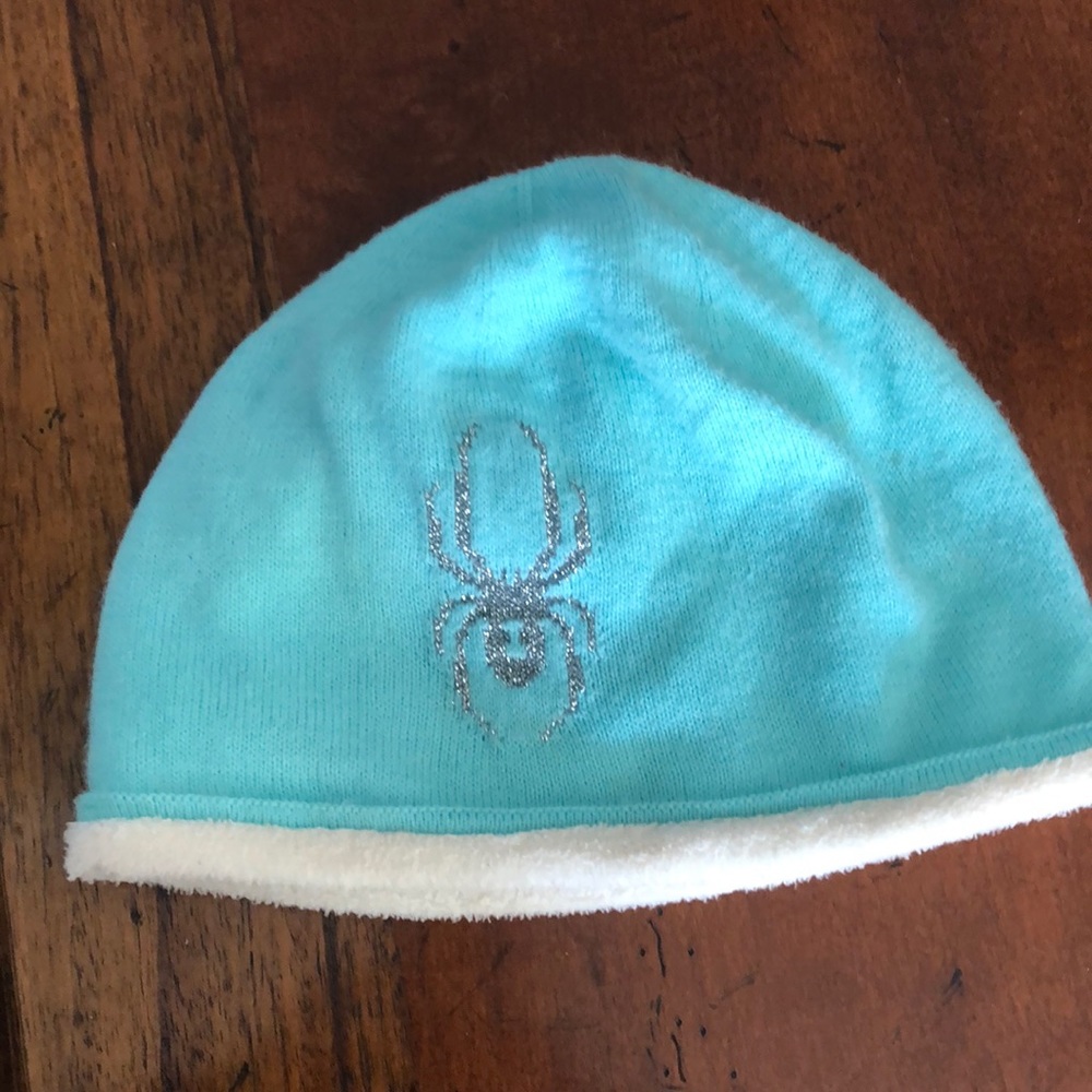 Spyder girls knit hat, fleece inside